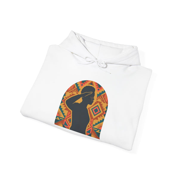 Ubuntu Silhouette Hoodie — Afrocentric Arch Design Hoodie