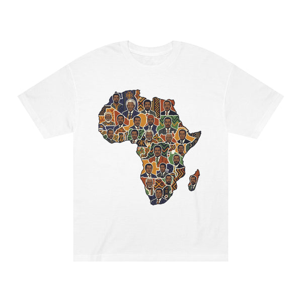 Africa Collage Tee – African Leader - Ubuntu Backprint T‑Shirt