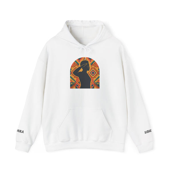 Ubuntu Silhouette Hoodie — Afrocentric Arch Design Hoodie