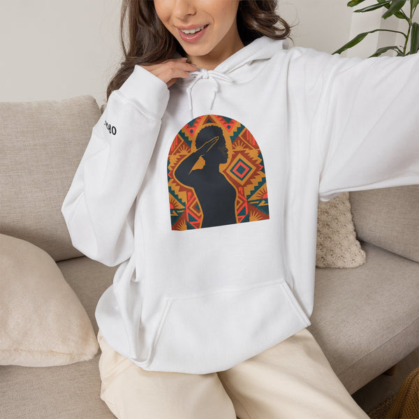 Ubuntu Silhouette Hoodie — Afrocentric Arch Design Hoodie