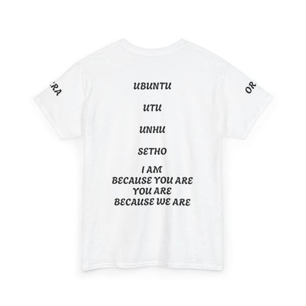 Africa Map T‑Shirt — "Ubuntu: I Am Because You Are" Graphic Tee