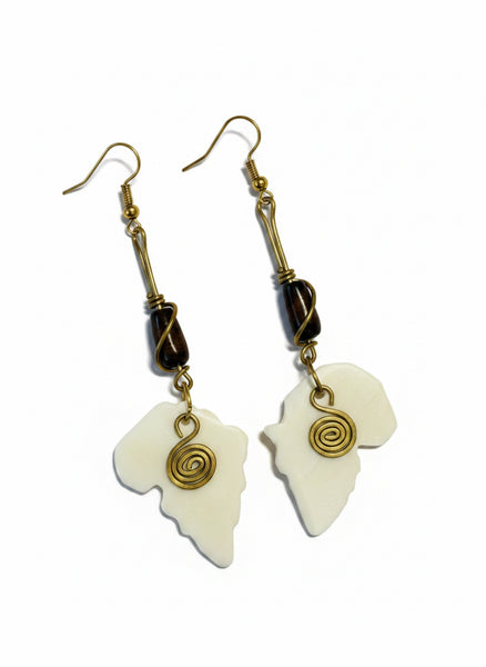 Handmade African Africa Nature Drop Earrings
