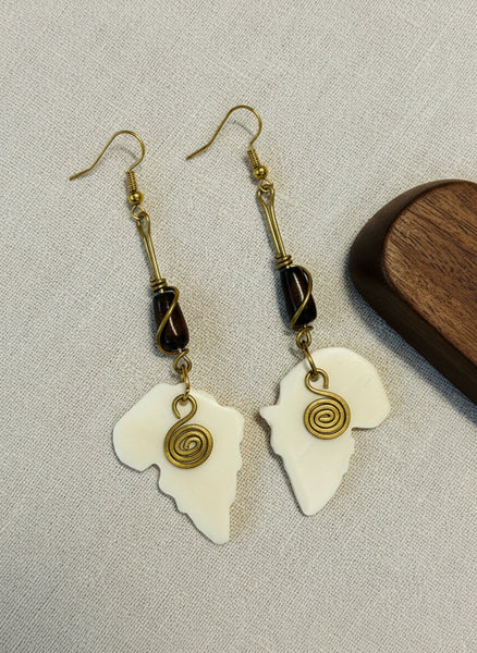 Handmade African Africa Nature Drop Earrings