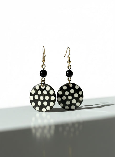 Handmade African Round Nature Earrings