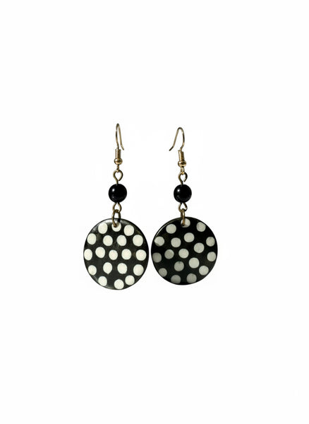 Handmade African Round Nature Earrings