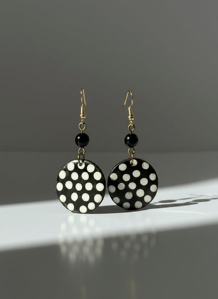 Handmade African Round Nature Earrings