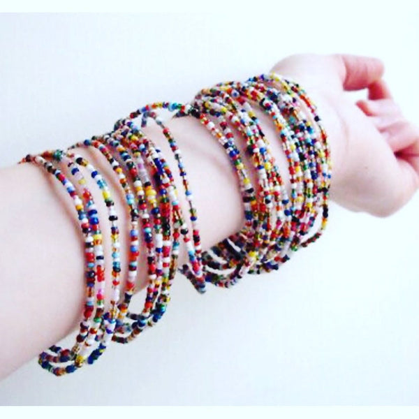 Beaded Bracelets Stackable | 10 | Earthy Range