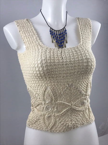 Crochet Top | Sleeveless Blouse