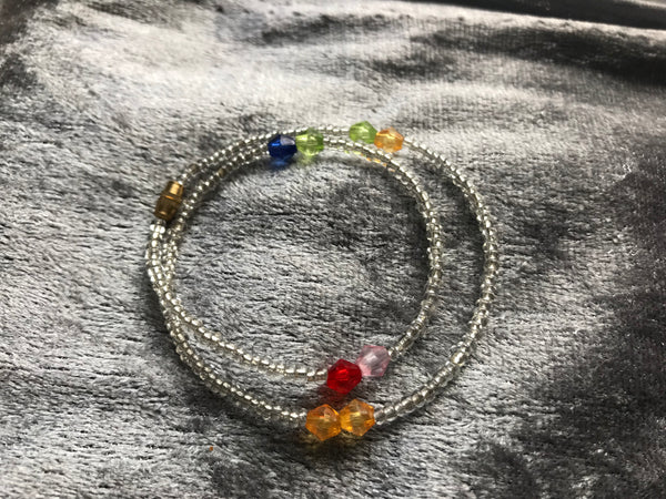 Beaded Anklets  | Silver Lining